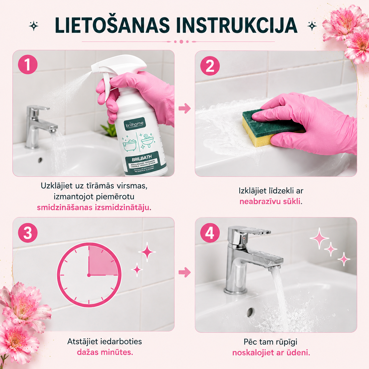 Kā lietot Brilhome BRILBATH