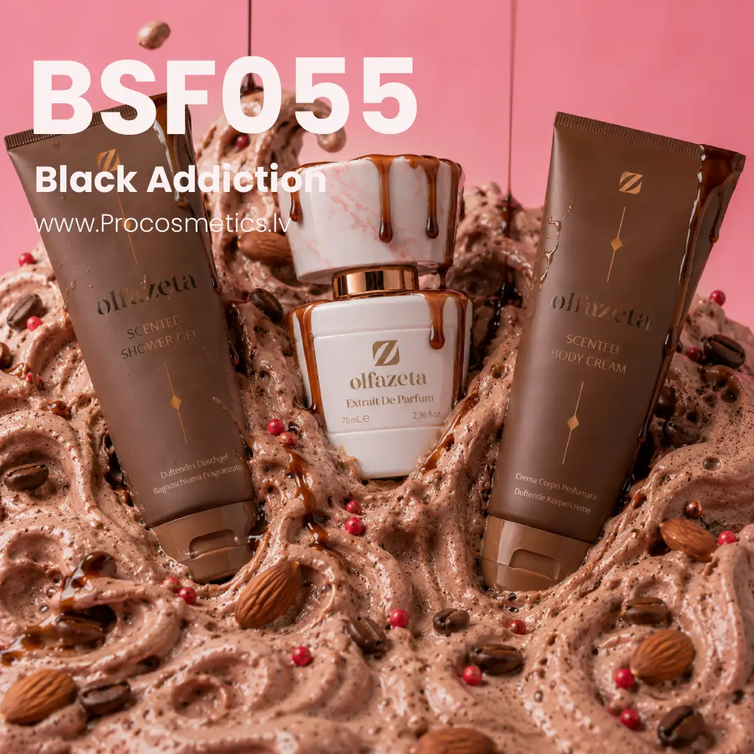 Olfazeta Chogan parfimēta dušas želeja sieviešu 250ml BSF055 Black Addiction