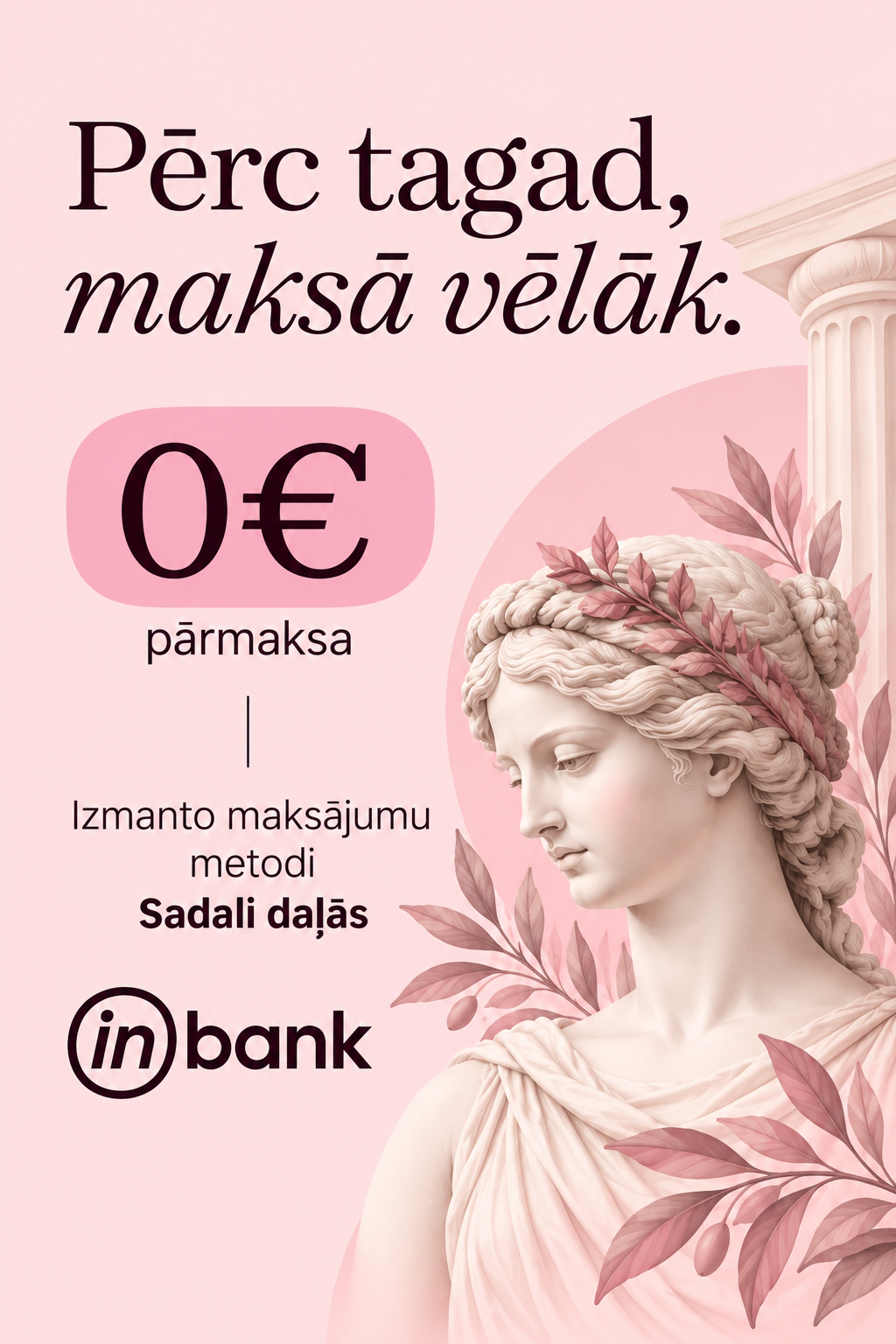 Pērc tagad maksā vēlāk par Chogan precēm virs 100 eiro