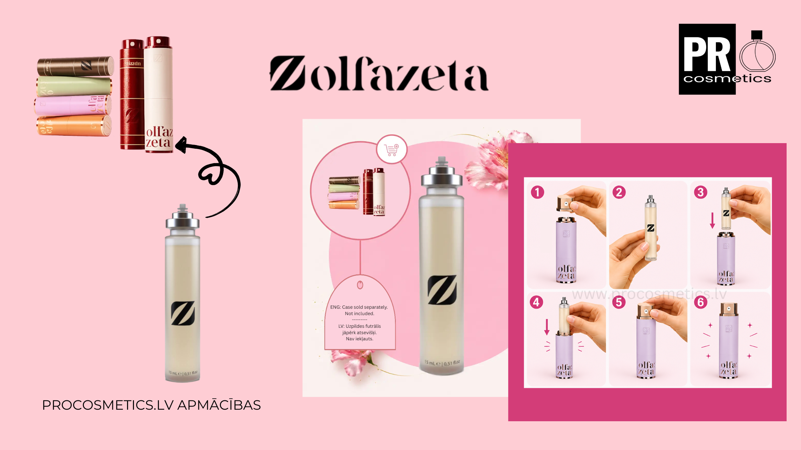 Olfazeta perfume refill how it works smaržu uzpildes kā tas strādā