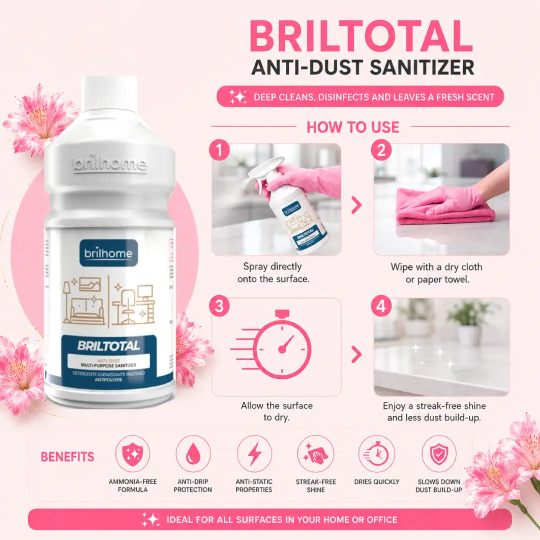Briltotal Anti-Dust Sanitizer BH0212 Chogan Brilhome How to use