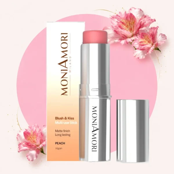 MoniAmori Blush & Kiss stick MM041 Peach Persiku tonis Chogan