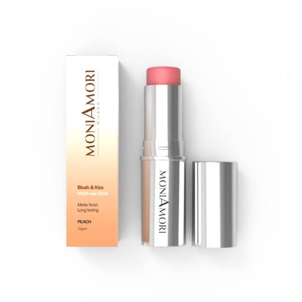 MoniAmori Blush & Kiss stick MM041 Peach Persiku tonis Chogan