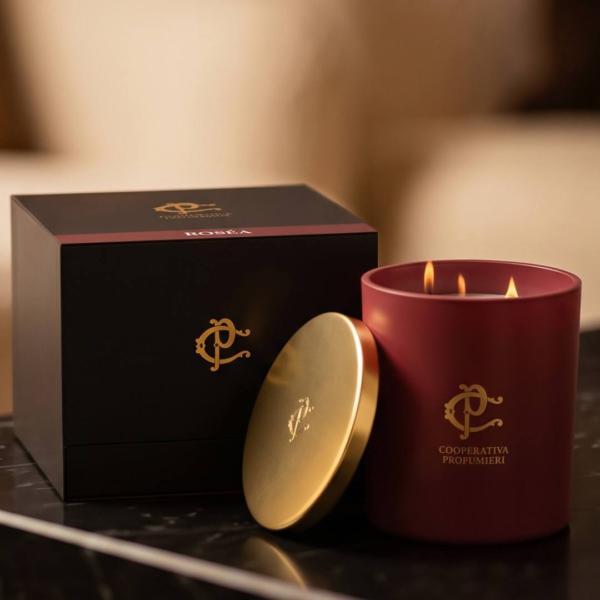Aromatizēta svece ROSEA Rose and Cinnamon COPC001 400g